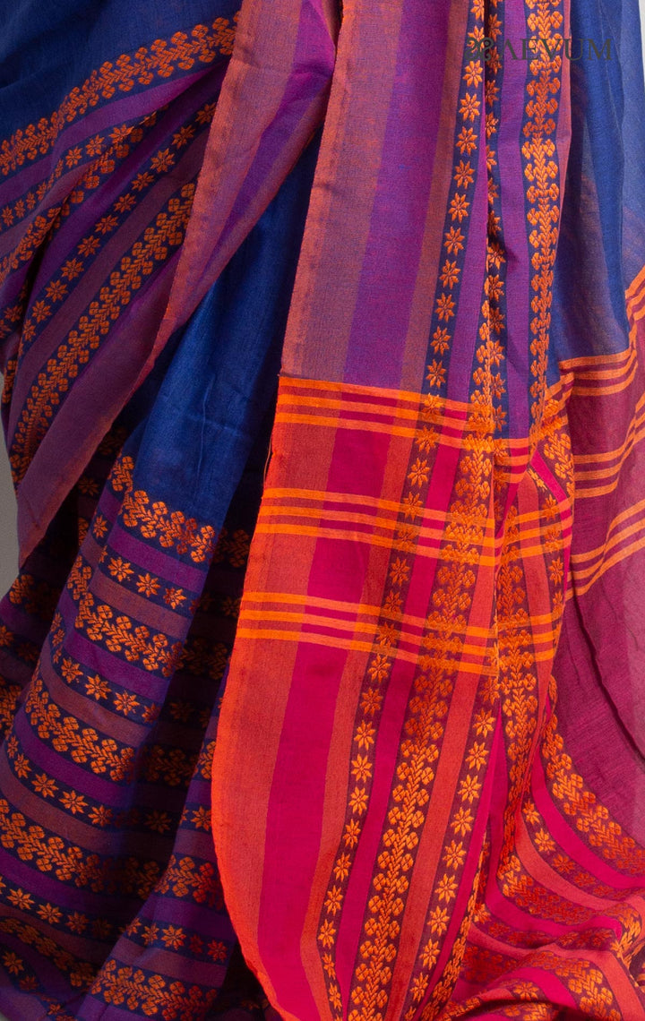 Begampuri Bengal Cotton Handloom Saree - 1043 - AEVUM