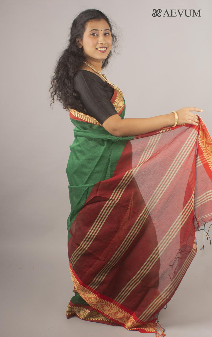Bengal Handloom Cotton Silk Saree - 10433 Saree Ashoke Pal   