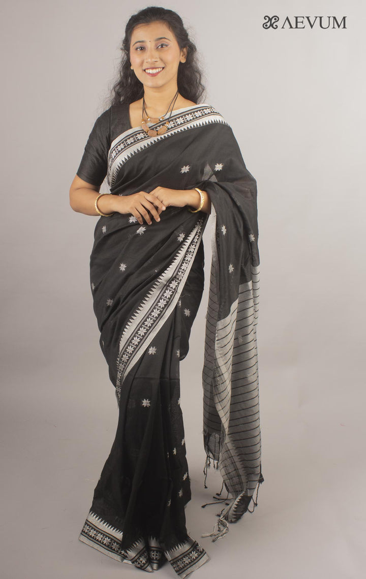 Bangladeshi Cotton Silk Saree - 10435 - AEVUM