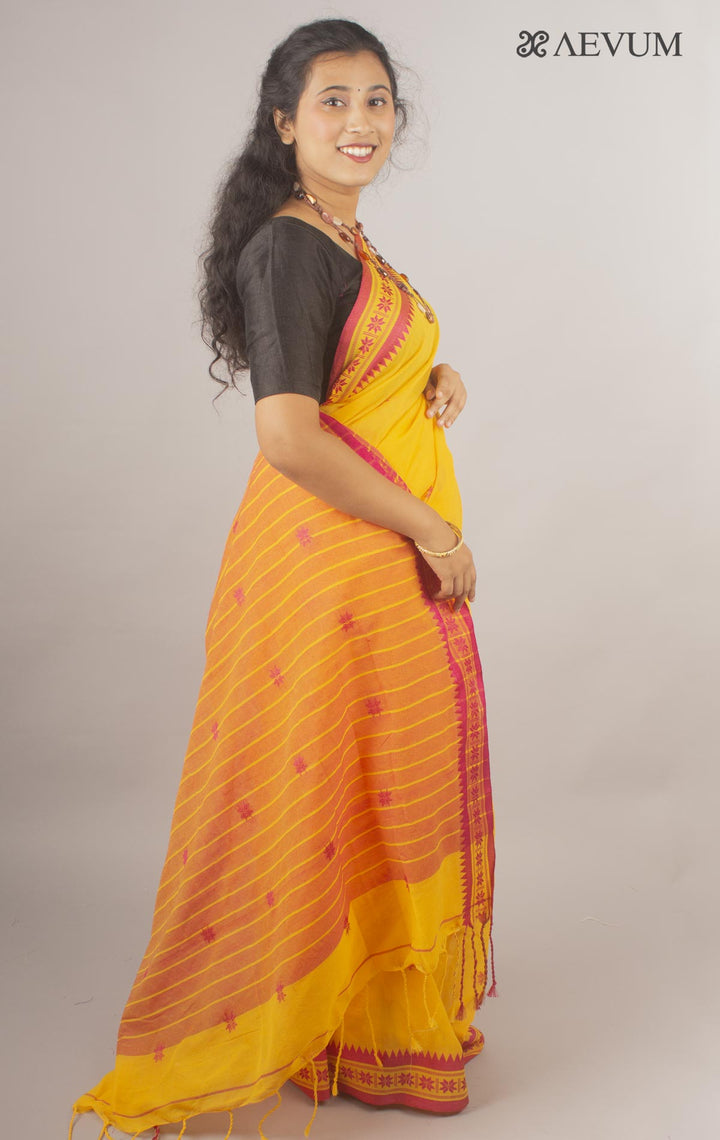 Bangladeshi Cotton Silk Saree - 10436 Saree AEVUM   