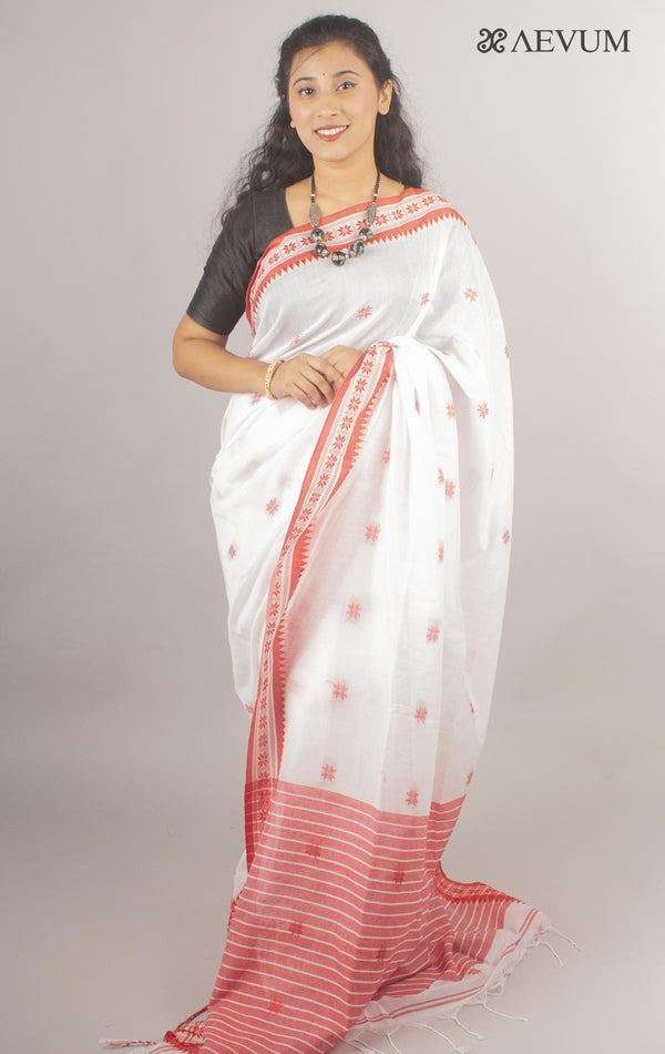 Bangladeshi Cotton Silk Saree - 10437 Saree AEVUM   