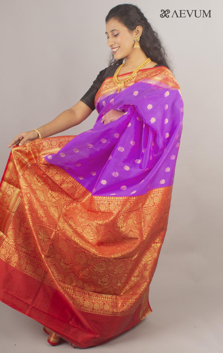 Soft Banarasi Silk Saree - 10496 - AEVUM