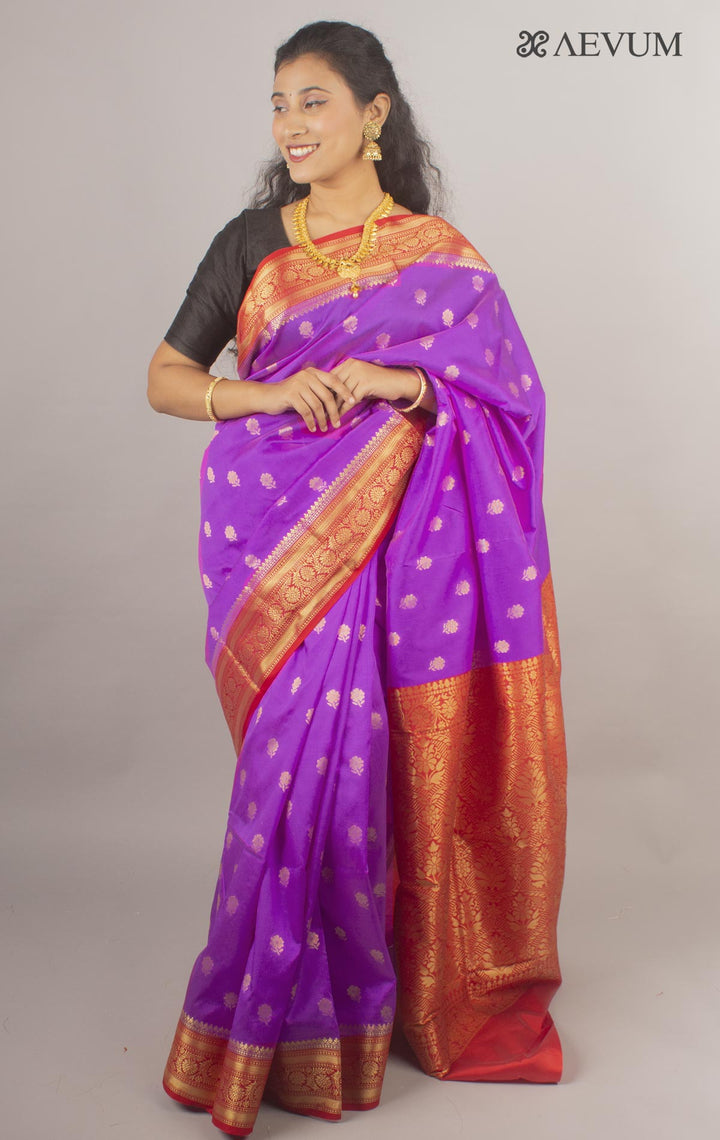 Soft Banarasi Silk Saree - 10496 - AEVUM