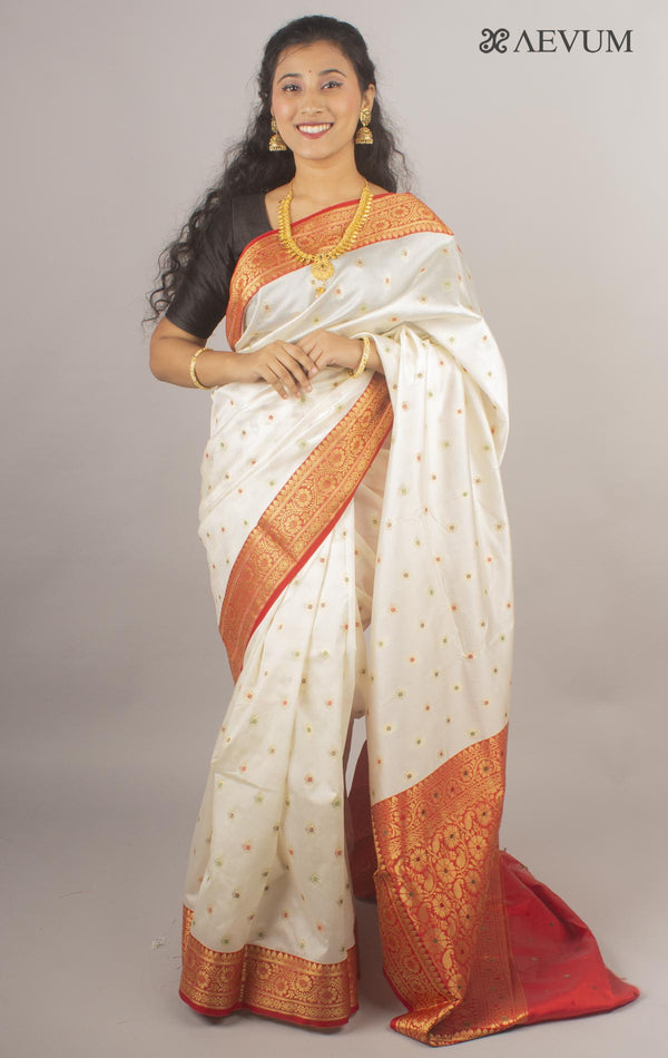Soft Banarasi Silk Saree - 10497 - AEVUM