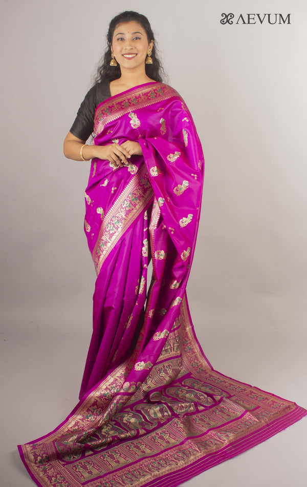 Baluchari Soft Silk Saree - 10602 - AEVUM
