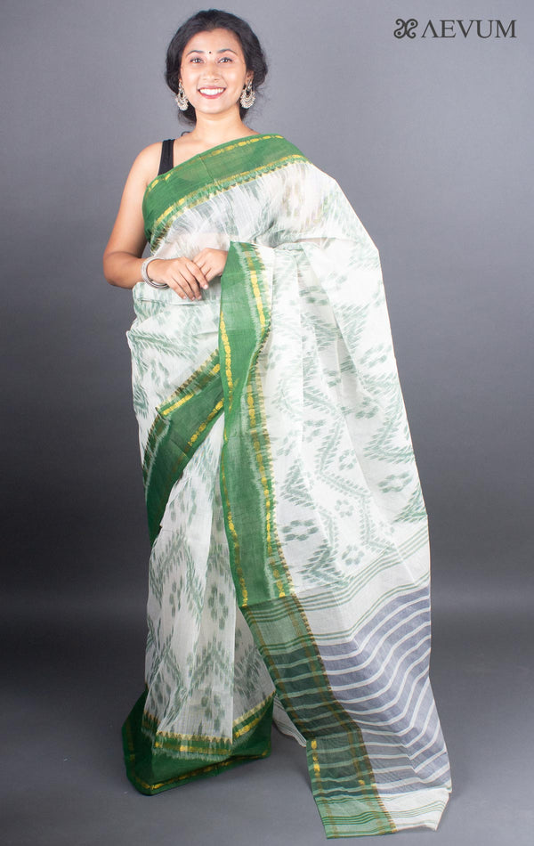 Dhaniyakhali Bengal Cotton Handloom Saree Without Blouse Piece - 8839 - AEVUM