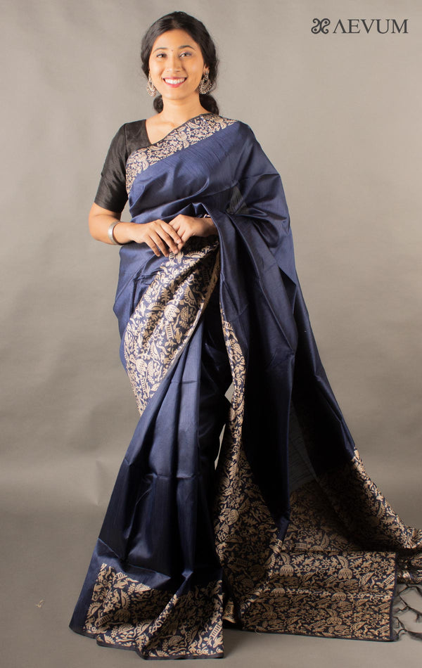 Semi Tussar Silk Saree - 10958 - AEVUM