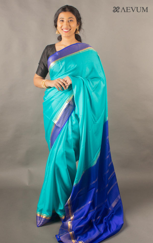 Mysore Silk Saree with Silk Mark-11108 - AEVUM
