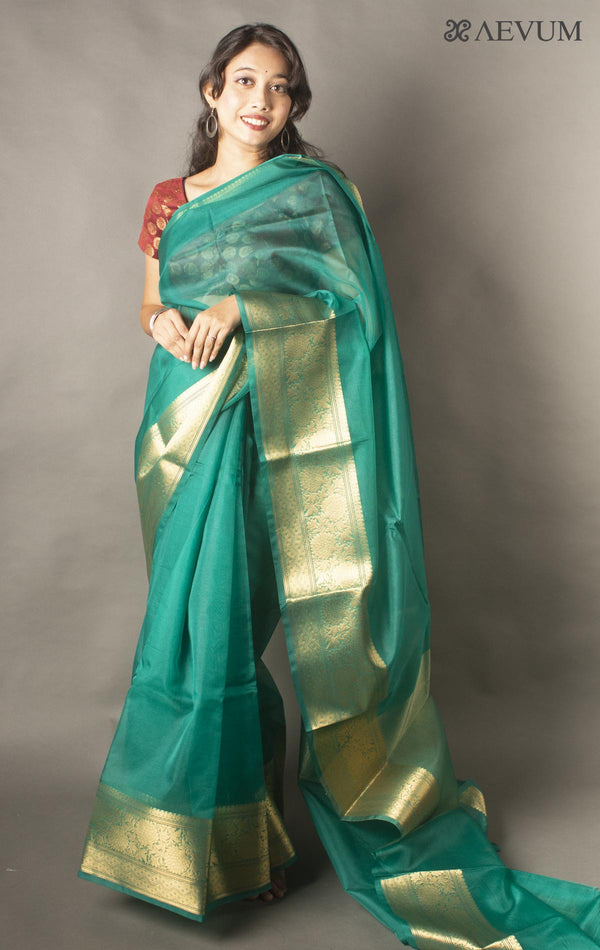 Semi Organza Banarasi Handloom Saree -11214 - AEVUM