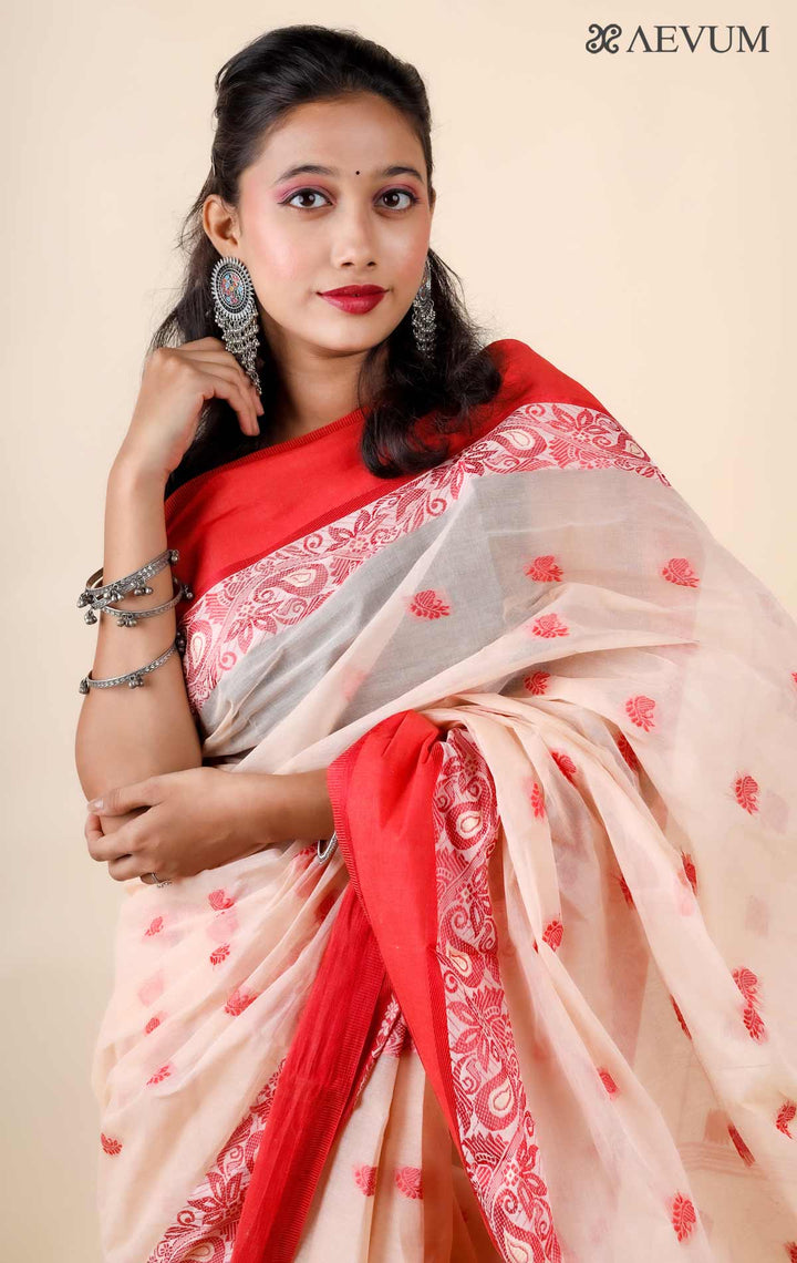 Bengal Cotton Handloom Saree Without Blouse Piece - 11722 Saree AEVUM 2   