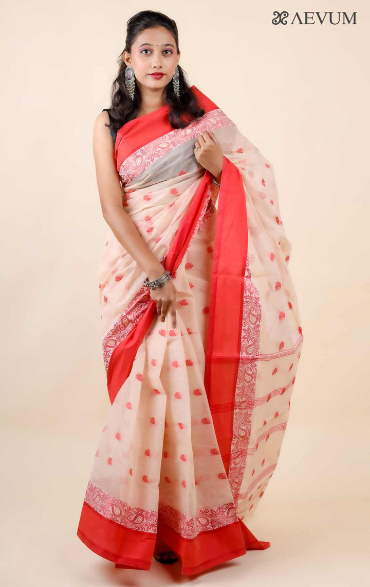 Bengal Cotton Handloom Saree Without Blouse Piece - 11722 Saree AEVUM 2   