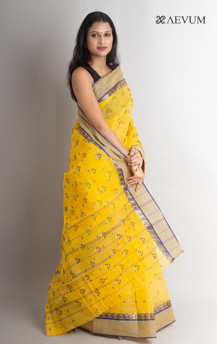 Bengal Cotton Tant Saree with Embroidery - 1429 Saree Riya's Collection   