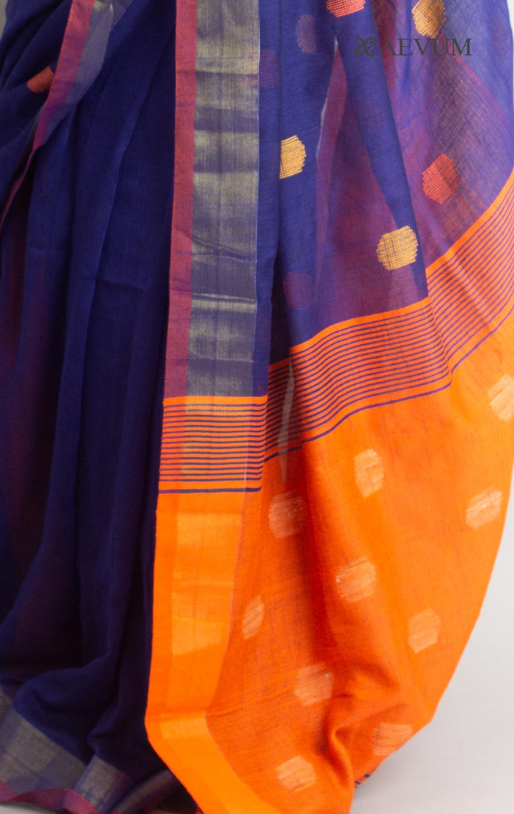 Begampuri Bengal Cotton Handloom Saree with Blouse piece - 1520 Saree AEVUM 2   