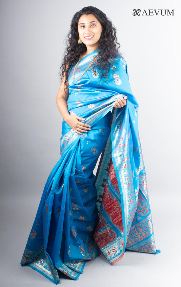 Baluchari Soft Silk Saree - 3924 - AEVUM