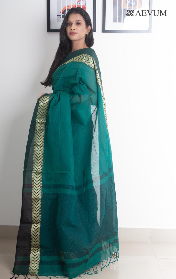 Bangladeshi Cotton Handloom Saree Without Blouse Piece - 1877 - AEVUM