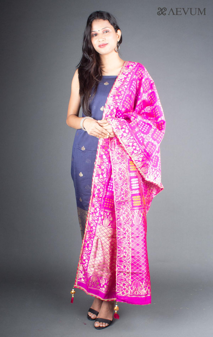 Unstitched Banarasi Silk Kurta Set - 5748 Dress Material Aditri   