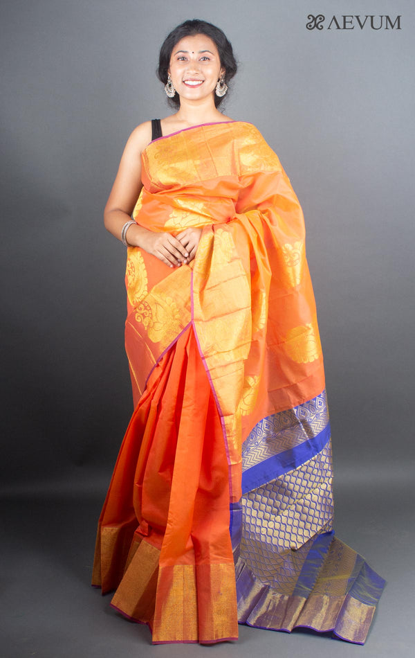 Kuppadam South Cotton Silk Saree with Blouse Piece - 5300 - AEVUM