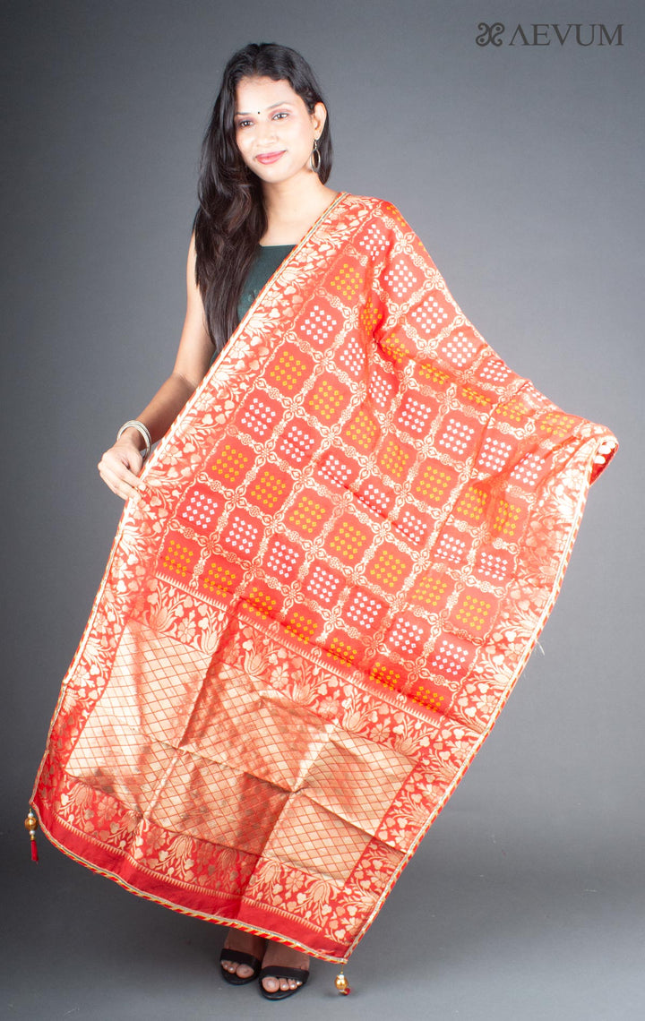 Unstitched Banarasi Silk Kurta Set - 5742 - AEVUM