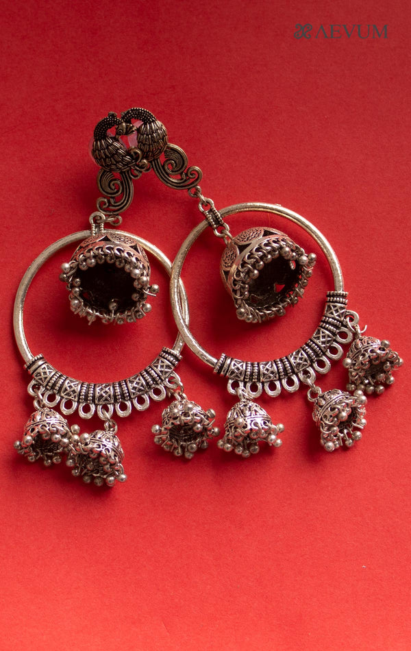 Ethnic Peacock Ring Jhumki - 2648 Jewellery AEVUM