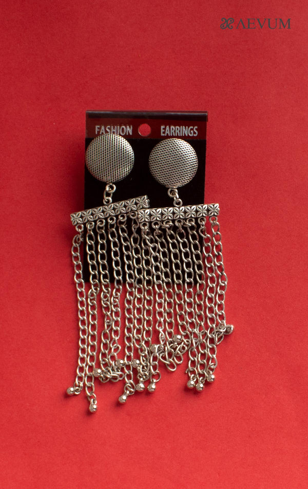 Designer Long Chain Earrings - 2650 Jewellery Ozanoo   