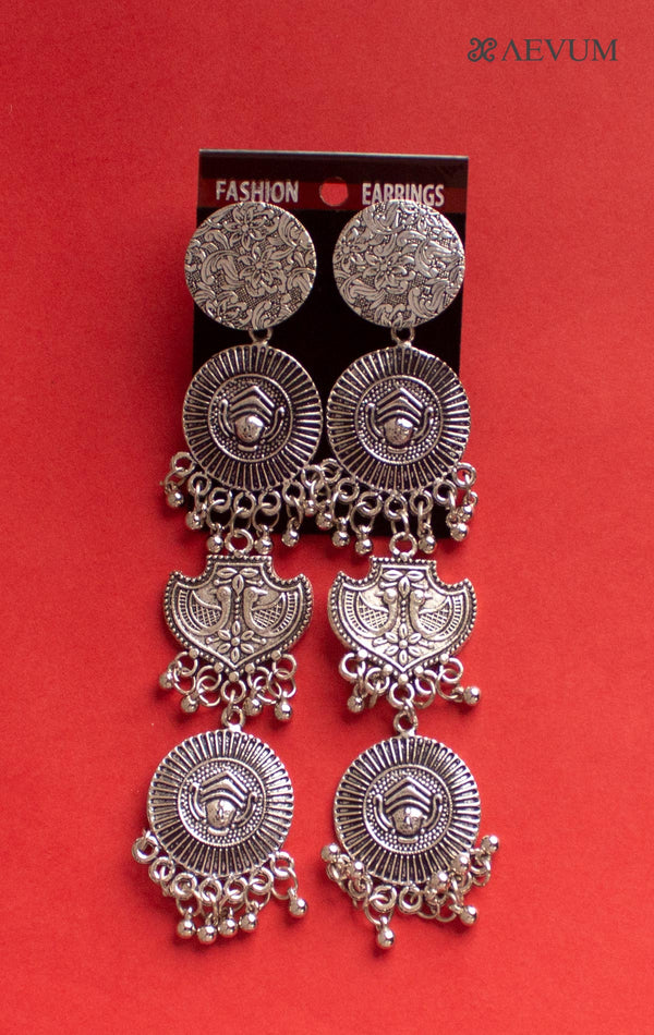 Long Handmade Triple Earrings - 2660 Jewellery Ozanoo   