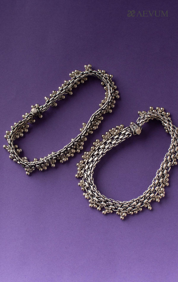 Traditional  Ghungro Oxidised Anklet - 2665 Jewellery Ozanoo   