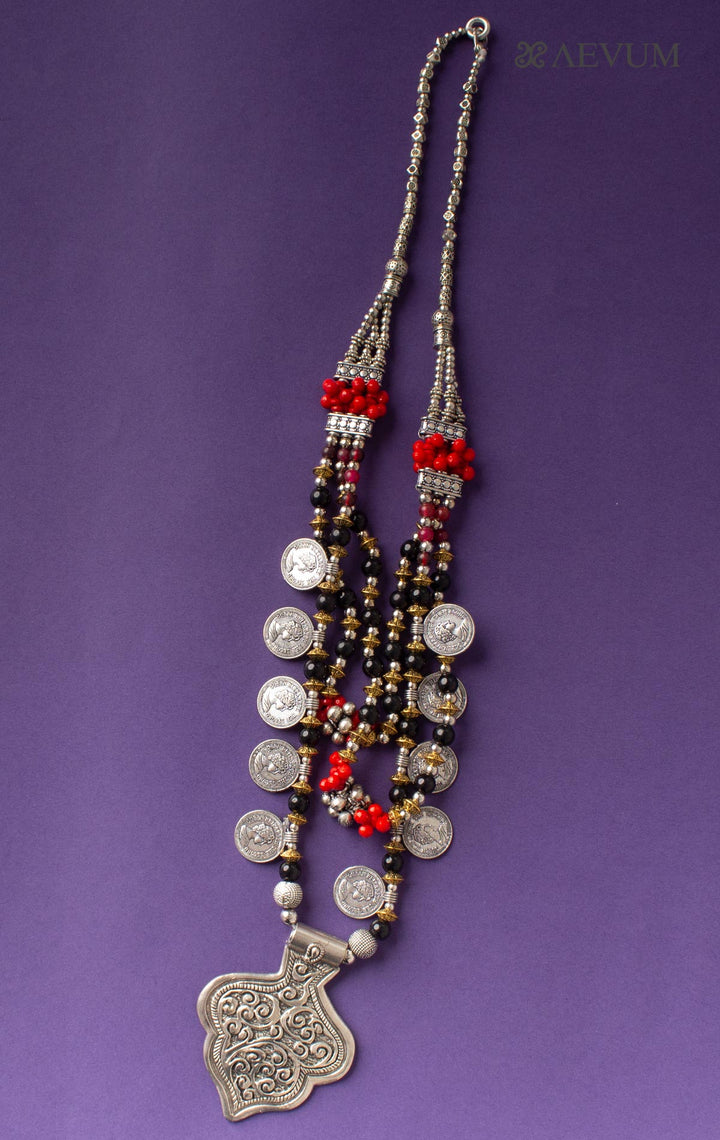 Silver Beaded Necklace - 2670 Jewellery AEVUM