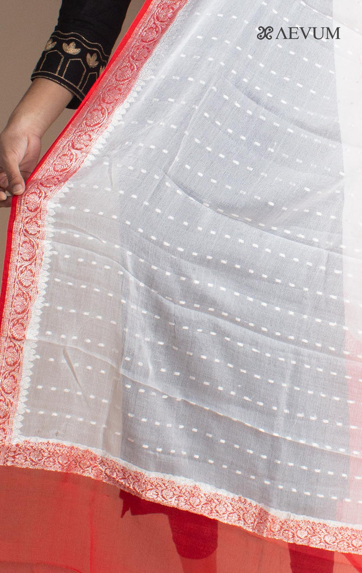 Banarasi Pure Chiffon Silk Dupatta with Silk Mark - 2700 - AEVUM