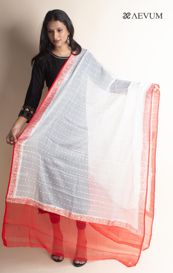 Banarasi Pure Chiffon Silk Dupatta with Silk Mark - 2700 Dupatta AEVUM 2   
