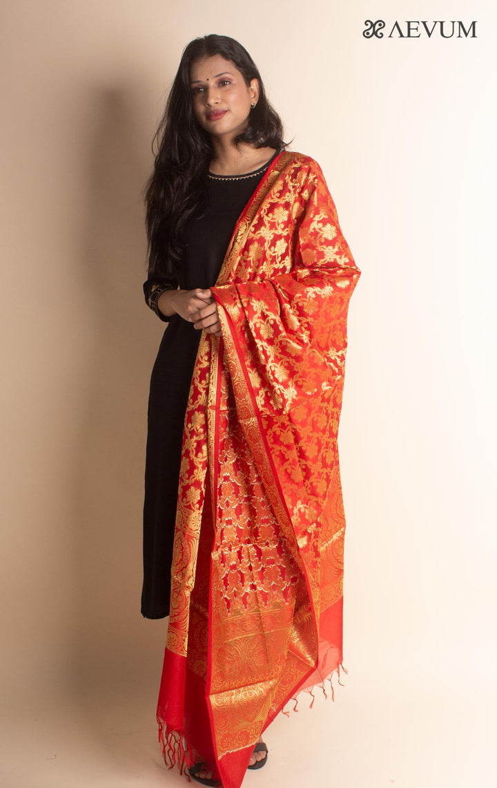 Banarasi Semi Silk Dupatta - 2846 - AEVUM