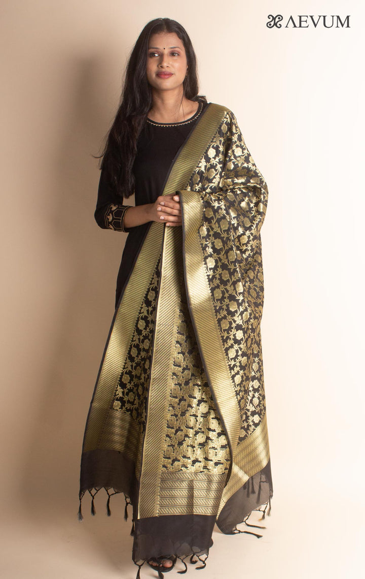 Banarasi Katan Silk Dupatta - 2865 Dupatta AEVUM 2   