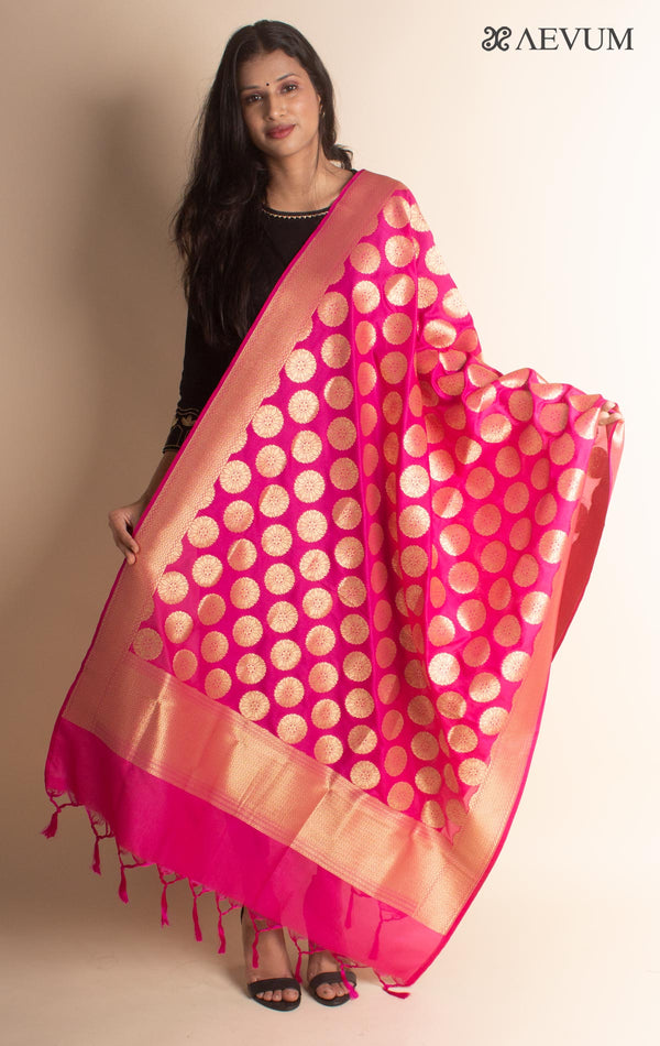 Banarasi Katan Silk Dupatta - 2868 - AEVUM