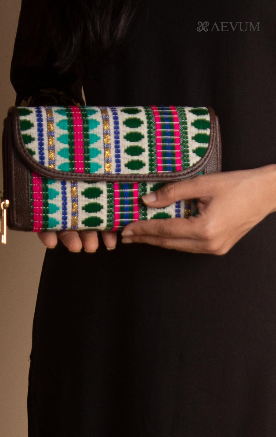 Woven Fabric Classic Wallet - 2918 Bags AEVUM