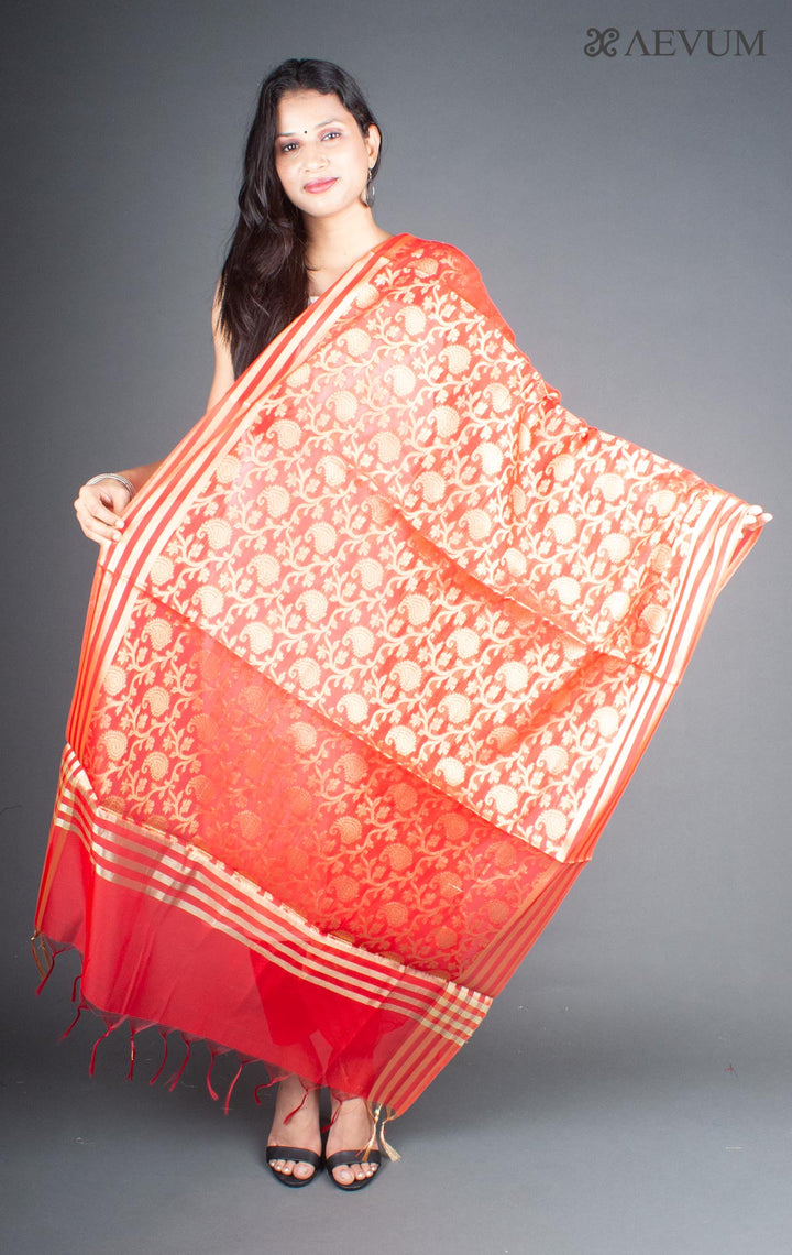 Unstitched Banarasi Silk Kurta Set - 5751 - AEVUM