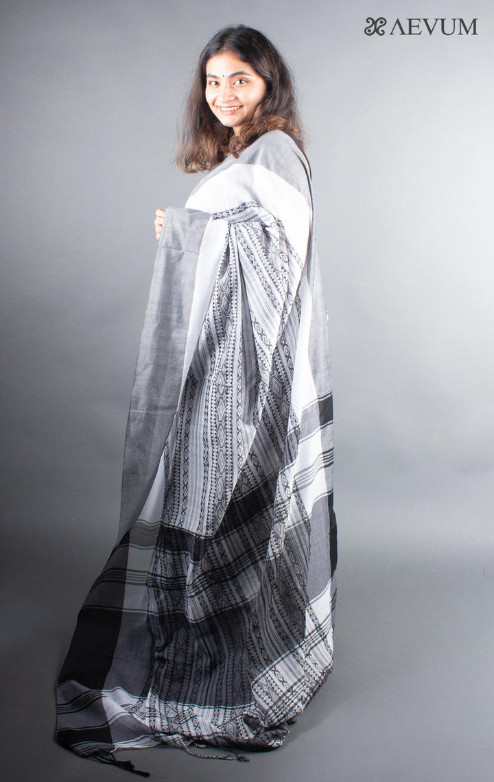 Dhaniyakhali Bengal Cotton Handloom Saree - 5548 - AEVUM