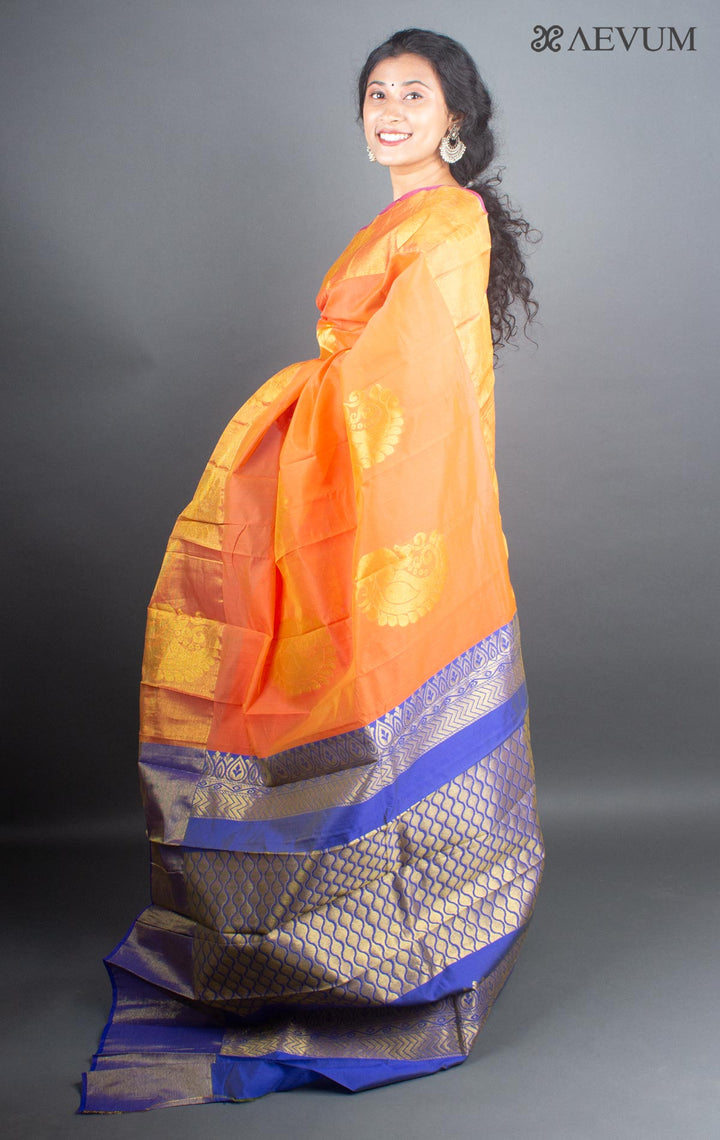 Kuppadam South Cotton Silk Saree with Blouse Piece - 5300 - AEVUM