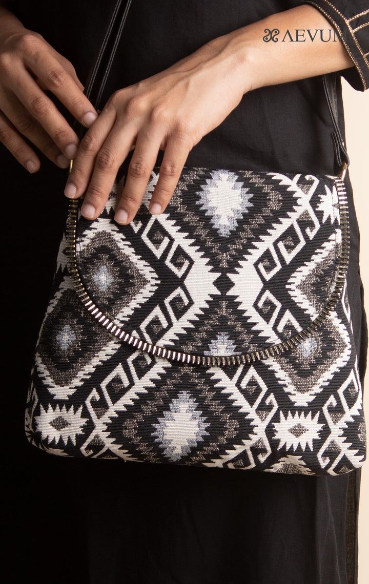 Woven Fabric Envelope Sling Bag - 3060 - AEVUM