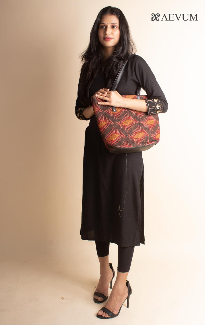 Woven Fabric Tote Bag Combo - 3164 - AEVUM