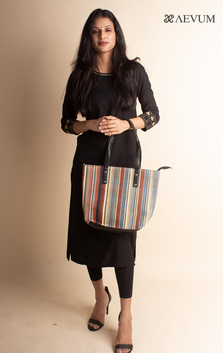 Woven Fabric Tote Bag Combo - 3170 Bags Rajesh Hand Bags Company   