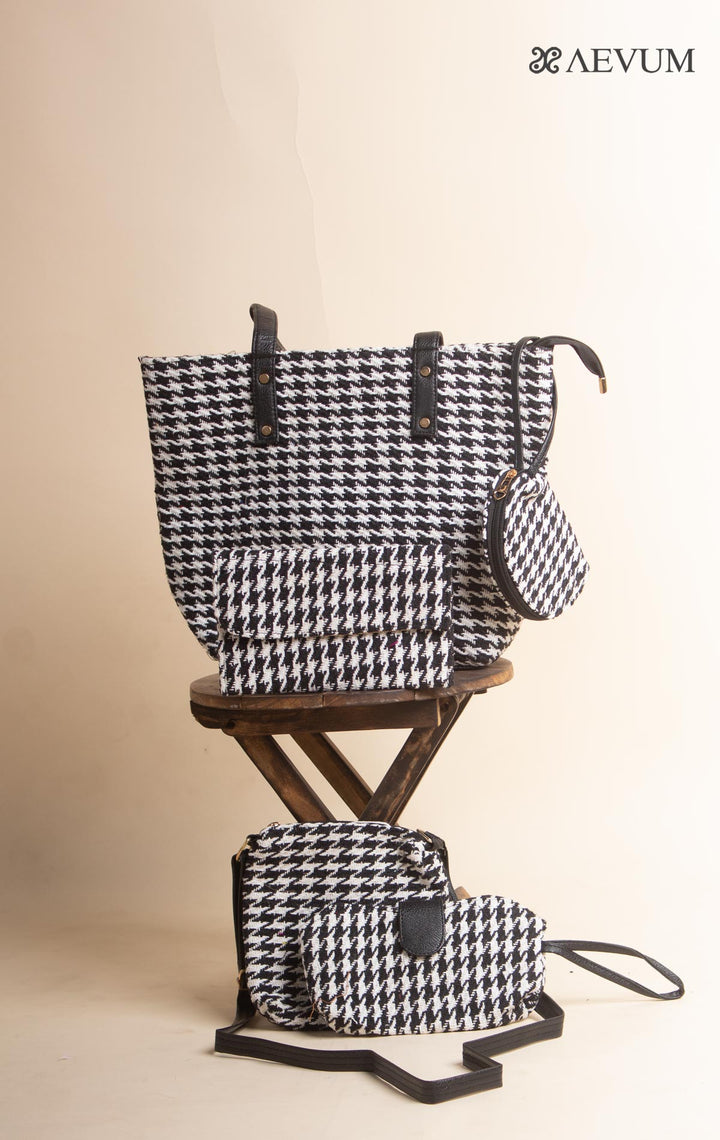 Woven Fabric Tote Bag Combo - 3176 Bags Rajesh Hand Bags Company   