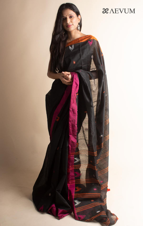 Tant Cotton Silk Bengal Handloom Saree - 3502 - AEVUM