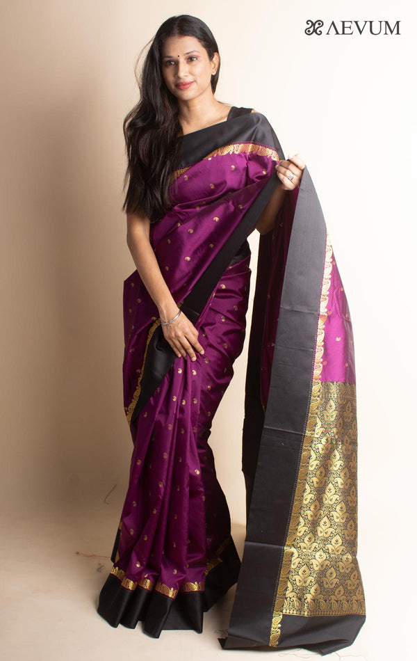 Soft Silk Gorod Saree With Zari Motifs - 3517 - AEVUM