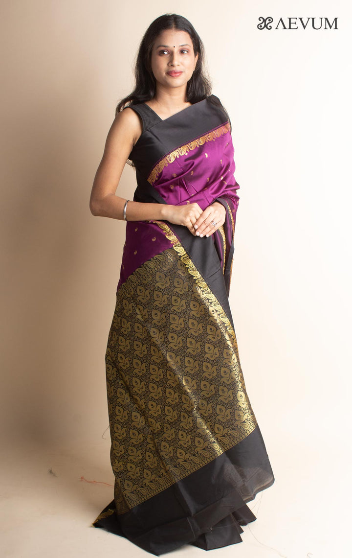 Soft Silk Gorod Saree With Zari Motifs - 3517 - AEVUM