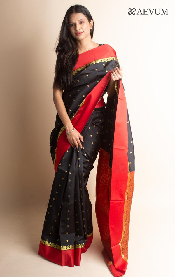 Soft Silk Gorod Saree With Zari Motifs - 3521 - AEVUM