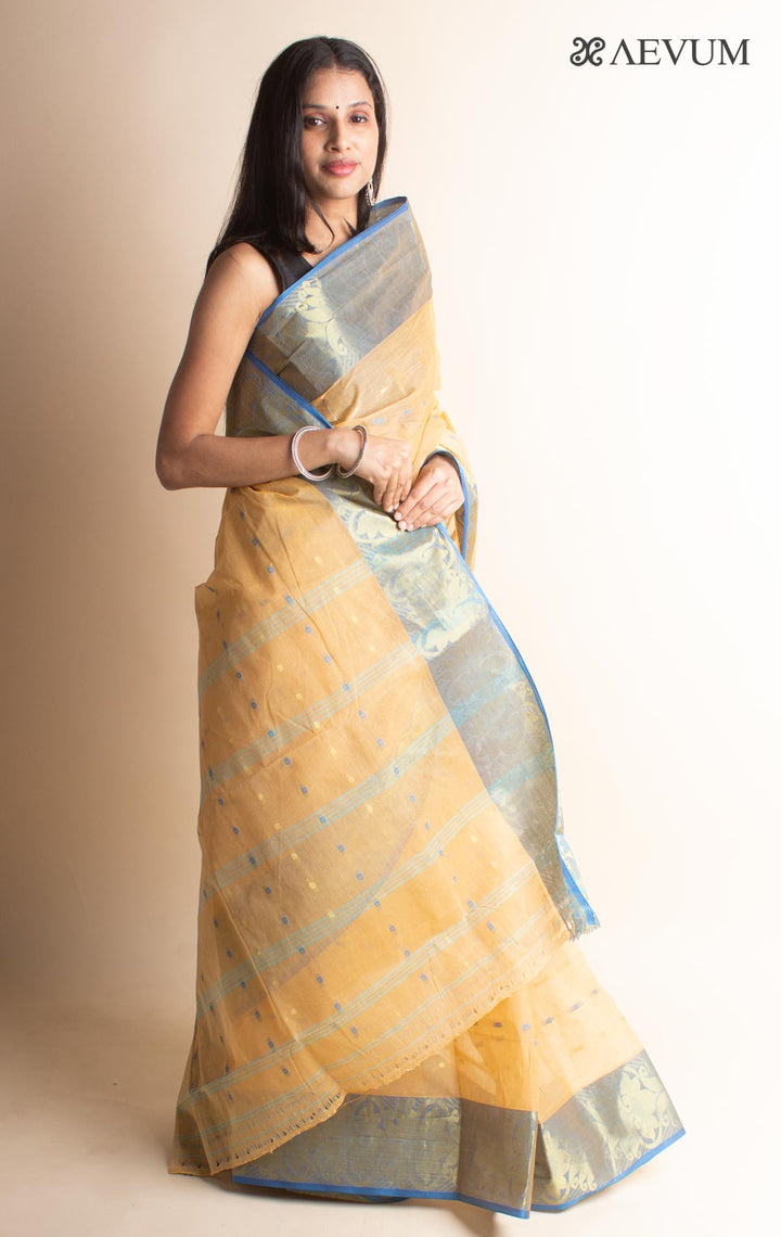 Bengal Cotton Handloom Saree Without Blouse Piece - 3533 - AEVUM