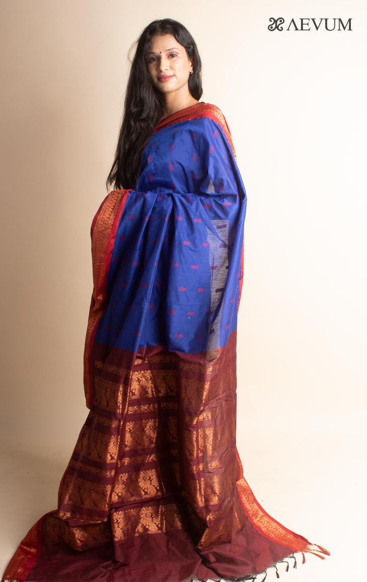 Kalyani South Cotton Silk Handloom Saree with Blouse Piece - 3541 Saree T Umarali   