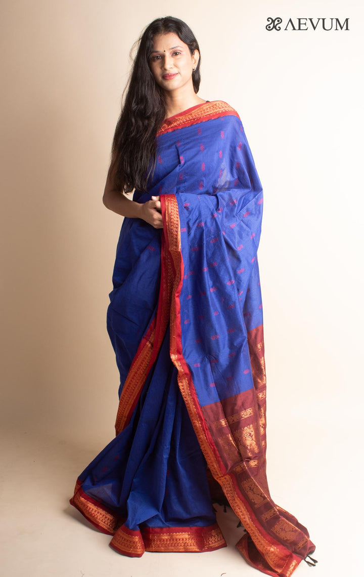 Kalyani South Cotton Silk Handloom Saree with Blouse Piece - 3541 Saree T Umarali   
