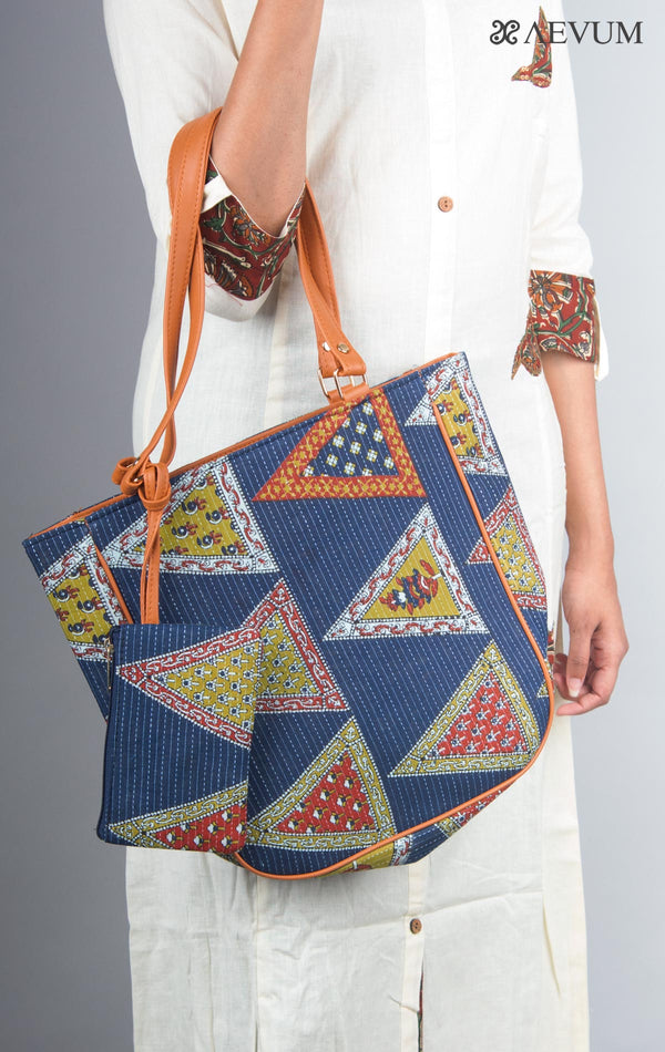 Dark Blue Tote Bag Combo - 3856 Bags reema   