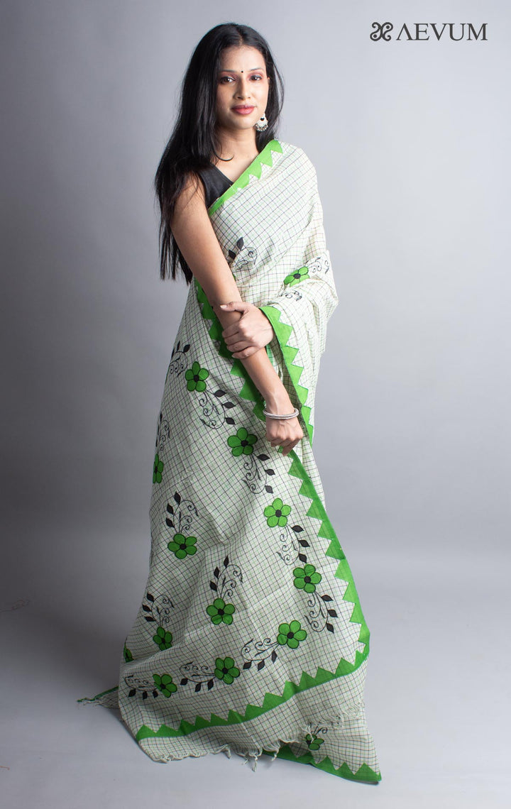 Begampuri Applique Work Saree - 3719 - AEVUM