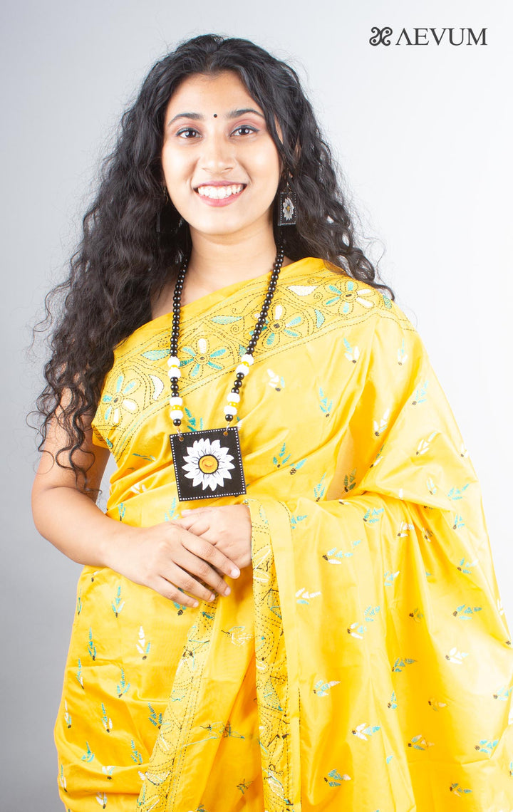 Hand Painted Beaded Necklace Set - 3787 Jewellery AEVUM
